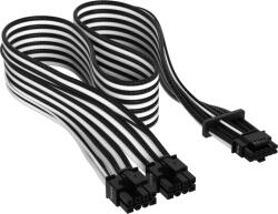 Corsair Cablu premium 12+4pin, PCIe Gen 5, 12VHPWR, 600W, Type 4, fire invelite individual, Alb / Negru CP-8920333