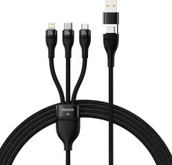 Baseus Cablu de date USB, Type-C Baseus Flash Series 2, 100W, negru