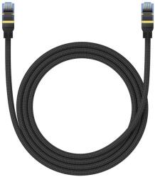 Baseus PATCH CORD UTP Baseus Cat7, fire din cupru, round cable, viteza maxima 10 Gbps, PVC, 1m, negru B0013320B111-01 (timbru verde 0.08 lei) - 6932172646561