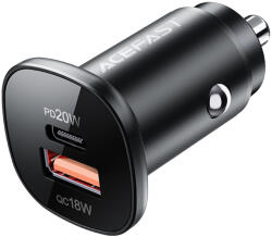 ACEFAST Incarcator auto USB Type-C, Acefast B1, 38W, lumina LED