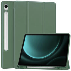 Techsuit Husa Samsung Galaxy Tab S9 FE Techsuit Flex Trifold Pen, verde inchis