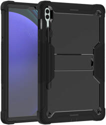 Techsuit Husa + folie sticla Samsung Galaxy Tab S9 FE Plus Techsuit Rugged TabShell, negru (Pachet 360°)