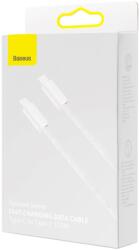 Baseus CABLU alimentare si date Baseus Dynamic, Fast Charging Data Cable pt. smartphone, USB Type-C la USB Type-C PD 100W, braided, 1m, alb CALD000202 (timbru verde 0.18 lei) - 6932172601980