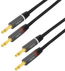 LogiLink CABLU audio LOGILINK stereo (2 x 2.5 mm jack T / T), 5m, conectori auriti, negru CA1211 (timbru verde 0.08 lei)