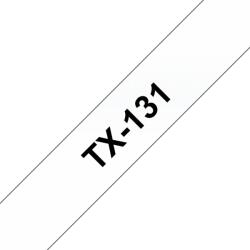 Brother Banda laminata Original Brother Black on Clear, TX131, pentru E105|E110|H100|H101|H105|H110|H111|P300|128|200|1000|1010|1090|1100|1120|1130|1160|1170|1180|1190|1200|1230|1280|1290|6100|7100|ST1150, 12