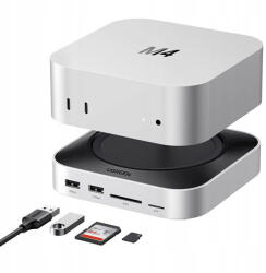 UGREEN - Docking Station CM841 (65487) - for Mac Mini M4, USB-C to 5x USB, 2x USB-C, SD/TF, M2 NVMe, 10Gbps, 8TB, 4cm - Black