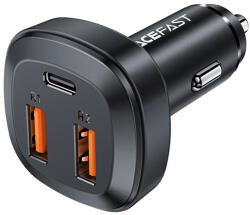 ACEFAST Incarcator auto bricheta USB, Type-C 66W, Acefast B9