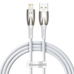 Baseus CABLU alimentare si date Baseus Glimmer, Fast Charging Data Cable pt. smartphone, USB la Iphone Lightning, 1m, alb CADH000202 (timbru verde 0.08 lei) - 6932172617929