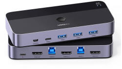 UGREEN Switch HDMI 2in 1out Ugreen, negru, 4K@60Hz, 15707
