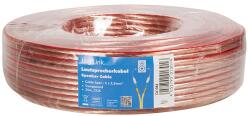 LogiLink ROLA cablu audio LOGILINK, conductor din CCA, 2*2.5mm2, 25m, transparent, CA1084