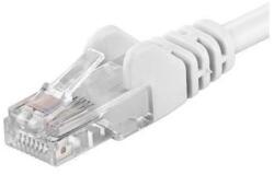 PremiumCord Patchcord UTP RJ45-RJ45 Cat. 5e 10m, alb UTP-5E-10-W (timbru verde 0.08 lei)