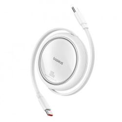 Baseus CABLU alimentare si date Baseus Free2Pull Mini, Fast Charging Data Cable pt. smartphone, retractabil, USB Type-C la USB Type-C 60W, 1m, alb P10364500211-01 (timbru verde 0.08 lei) - 6932172657499