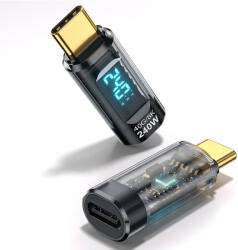 Techsuit Adaptor USB-C, display LED 8K 240W 40Gbps, Techsuit DataBoost A23