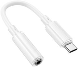 BOROFONE CABLU ADAPTOR Borofone BV22, USB Type-C(T) to Jack 3.5mm(M), lungime 15 cm, alb 6941991117008 (timbru verde 0.08 lei)
