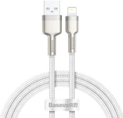 Baseus Cablu de date USB la Lightning Baseus, 2.4A, 1m, alb, CALJK-A02