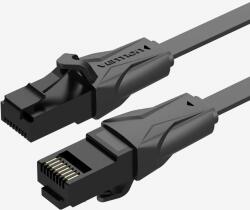 Vention Patch Cord UTP Vention, Cat. 6, 1m, flat cable, conductor cupru - aluminiu, viteza max transfer 1 Gbps, invelis PVC, negru, IBABF (timbru verde 0.18 lei) - 6922794722378