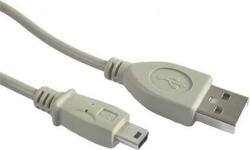 Gembird CABLU alimentare si date GEMBIRD, pt. smartphone, USB 2.0 (T) la Mini-USB 2.0 (T), 1.8m, alb, CC-USB2-AM5P-6 (timbru verde 0.08 lei)