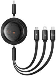 Baseus - Data Cable Free2Draw (P10368700111-04) - USB-C to USB-C, Lightning, Micro-USB, 100W, 1.1m - Cluster Black