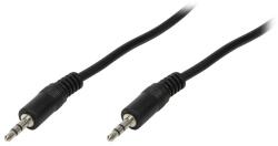 LogiLink CABLU audio LOGILINK stereo (3.5 mm jack T / T), 1m, negru CA1049 (timbru verde 0.08 lei)