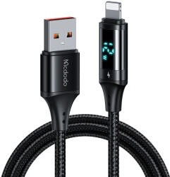 Mcdodo Cablu de date USB to Lightning, 3A, 1.2m, Mcdodo, CA-1060, negru