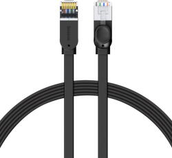 Baseus PATCH CORD UTP Baseus Cat6, fire din cupru, flat cable, viteza maxima 1 Gbps, PVC, 5m, negru PCWL-D01 (timbru verde 0.08 lei) - 6953156217119