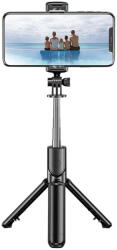 Techsuit Selfie stick trepied Bluetooth cu telecomanda Techsuit S03, 68cm