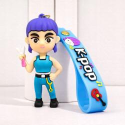  Kpop Demon Hunters Kulcstartó Zoey Figura 8CM Hátizsák Kulcstartó (0693635804916)