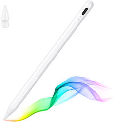 Techsuit Stylus pen activ Techsuit, magnetic, cablu Type-C, alb, JA04