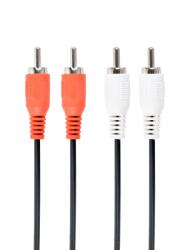Gembird CABLU audio GEMBIRD stereo (2 x RCA la 2 x RCA), 1.8m CCA-2R2R-6 (timbru verde 0.08 lei)