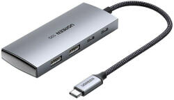 UGREEN - Docking Station CM480 (30758) - Type-C to 2xUSB-A 3.1, 2xType-C, 10 Gbps - Gray
