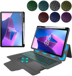 Techsuit [Pachet 360°] Husa cu tastatura + folie Lenovo Tab P11 Pro Gen 2 11.2 Techsuit KeyTab Pro, negru