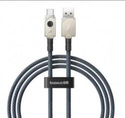 Baseus CABLU alimentare si date Baseus Unbreakable, Fast Charging Data Cable pt. smartphone, USB la USB Type-C 100W, 1m, braided aliaj zinc, alb P10355801221-00 (timbru verde 0.08 lei) - 6932172633202
