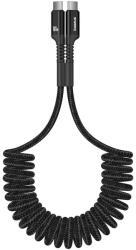 Baseus - Data Cable Fish-Eye (P10320203111-00) - USB-C to USB-C, Fast Charge, 100W, Expandable Design, 1m - Cluster Black