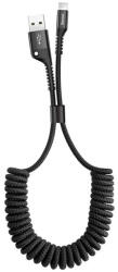 Baseus Cablu de date Lightning Baseus Fish-Eye, 1m, negru, CALSR-01