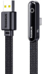 Baseus CABLU alimentare si date Baseus MVP, Fast Charging Data Cable pt. smartphone, USB la USB Type-C 100W, braided, 1m, negru P10382502121-00 (timbru verde 0.08 lei) - 6932172679774