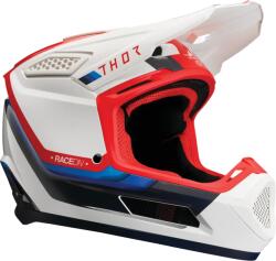 Thor Cască Enduro - Cross THOR FLEET DEFY · Alb / Roșu / Albastru