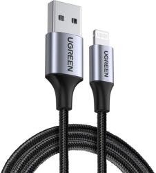 UGREEN Cablu incarcare Lightning, 2.4A Ugreen, 480Mbps, 1m, gri, 60156