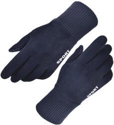 Techsuit Manusi touchscreen unisex Techsuit Suede, piele ecologica, albastru, ST0009