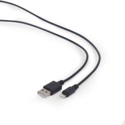 Gembird CABLU alimentare si date GEMBIRD, pt. smartphone, USB 2.0 (T) la Lightning (T), 1m, negru, CC-USB2-AMLM-1M (timbru verde 0.08 lei)