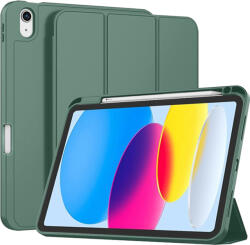 Techsuit Husa iPad 10 (2022) 10.9 Techsuit Flex Trifold Pen, verde inchis