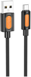 BOROFONE Cablu USB la Micro-USB, 1m Borofone Silicone, negru, BX114
