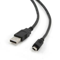 Gembird CABLU alimentare si date GEMBIRD, pt. smartphone, USB 2.0 (T) la Mini-USB 2.0 (T), 1.8m, conectori auriti, negru, CCP-USB2-AM5P-6 (timbru verde 0.08 lei)