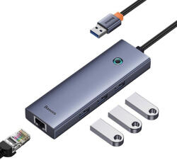 Baseus Docking station USB la 3 x USB 3.0, RJ45 Baseus B0005280A813-01