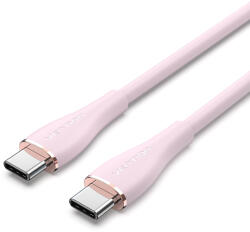Vention Cablu alimentare si date Vention, USB-C (T) la USB-C (T), 2m, 480 Mbps, 5A, TPE + silicon, roz, TAWPH (timbru verde 0.08 lei) -6922794768949