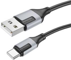 BOROFONE CABLU alimentare si date Borofone BX101, Fast Charging Data Cable pt. smartphone, USB la USB Type-C 3A, 1m, negru 6941991108273 (timbru verde 0.18 lei)