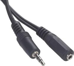 Gembird CABLU audio GEMBIRD prelungitor stereo (3.5 mm jack M / T), 5m, conectori auriti, black CCA-421S-5M (timbru verde 0.08 lei)