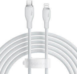 Baseus CABLU alimentare si date Baseus Pudding, Fast Charging Data Cable pt. smartphone, USB Type-C la Iphone Lightning 20W, 1.2m, alb P10355701221-00 (timbru verde 0.08 lei) - 6932172634216
