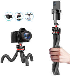 Techsuit Selfie stick cu trepied flexibil Techsuit C02, 43cm