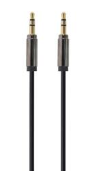 Gembird CABLU audio GEMBIRD stereo (3.5 mm jack T / T), 1m, conectori auriti, black CCAP-444-1M (timbru verde 0.08 lei)