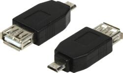 LogiLink ADAPTOR LOGILINK, pt. smartphone, Micro-USB 2.0 (T) la USB 2.0 (M), negru, AU0029 (timbru verde 0.08 lei)